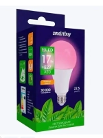 Лампа Smartbuy 17Вт, Е27, А80, фито (100)