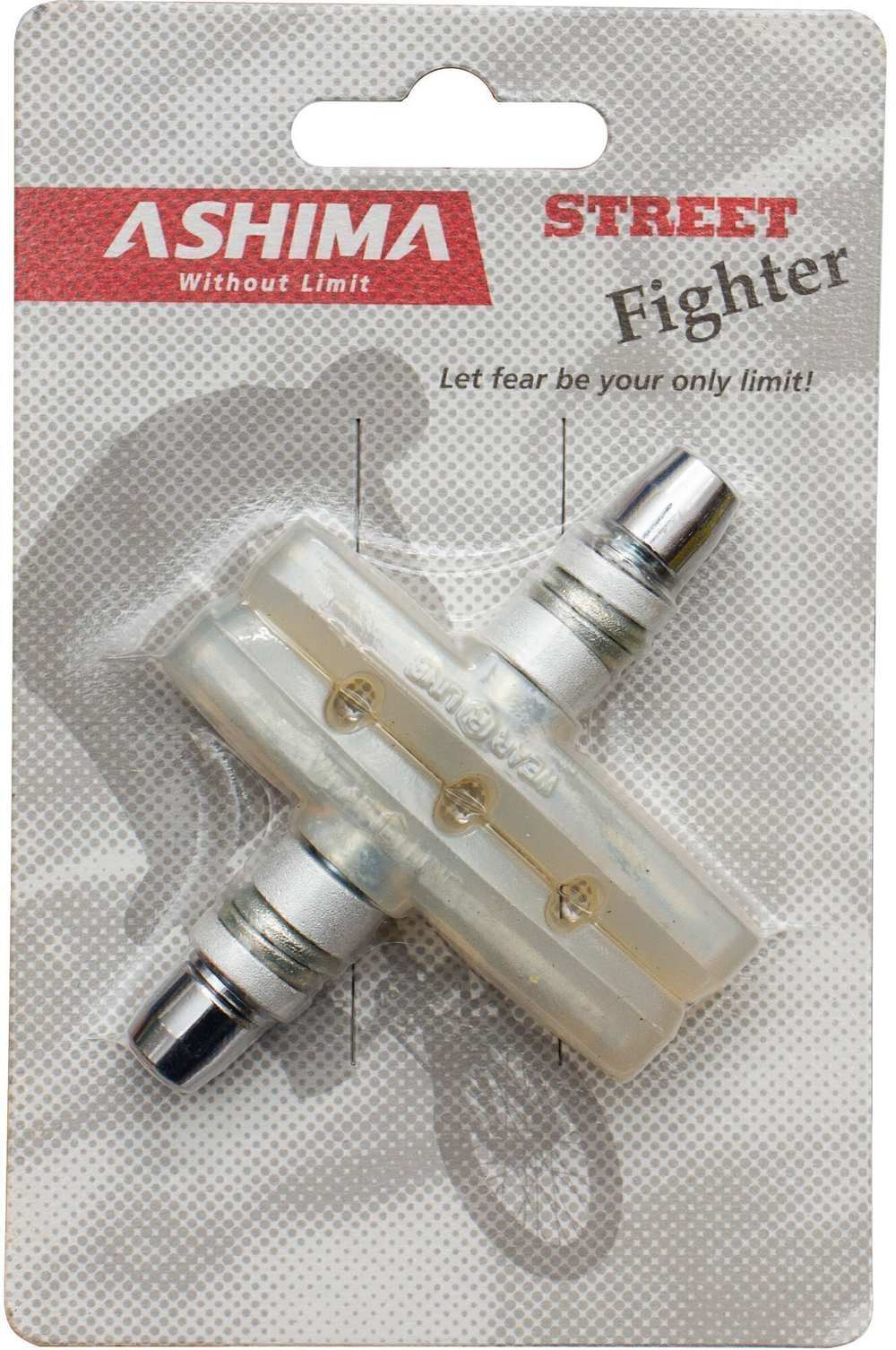 Колодки для V-brake, для триала, прозрачные, резьбовые, PLASMATIC, AB48V-P-CT