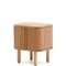 Mailen Прикроватная тумбочка из ясеневого шпона с натуральной отделкой 50 x 55 см