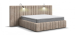 Кровать BOSS INFINITY 180*200 велюр Alkantara пепел