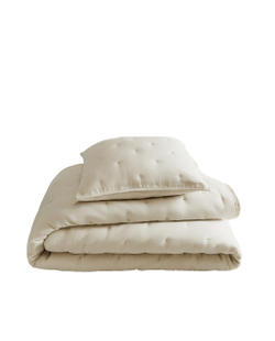 Zara Home покрывало из полиэстера, бежевый