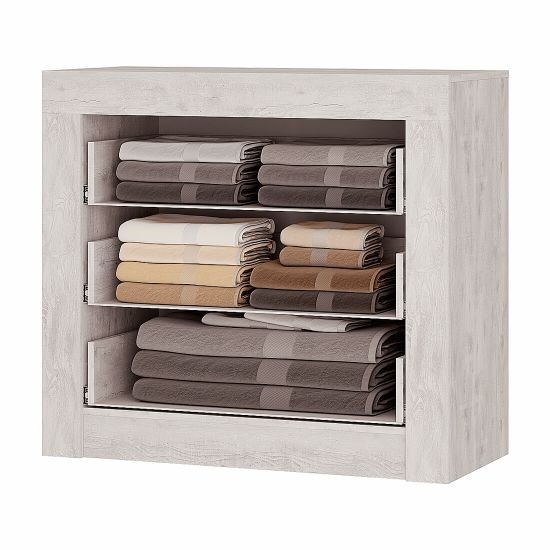 Леонардо bts КМ-13 Комод бетон пайн светлый/графит