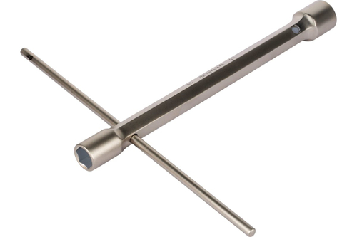 Свечной ключ двухсторонний 16x21мм с воротком ATAC007