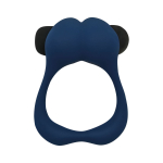 Синее эрекционное виброкольцо Nutty (Цвет: синий)