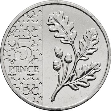 5 пенсов 2023 Великобритания