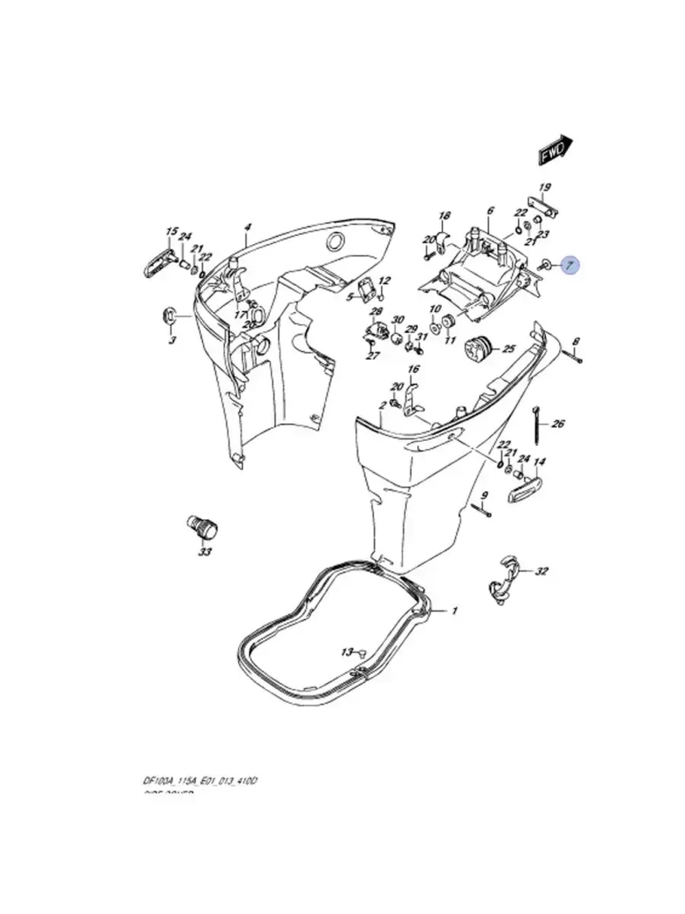 Болт для лодочных моторов 09118-08127-000