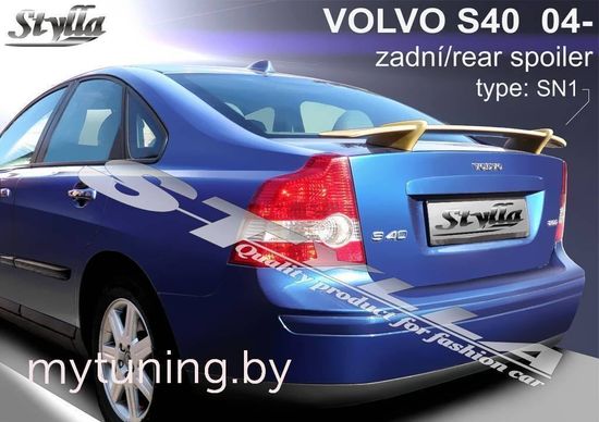 Спойлер на багажник для Volvo S40