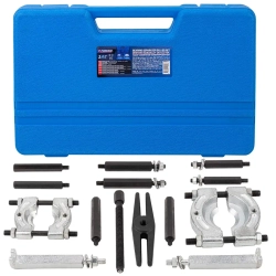 Набор съемников комбинированный 14пр. (сегментного типа: 30-50, 50-75мм, двухлапый: 120мм), в кейсе Forsage F-66611