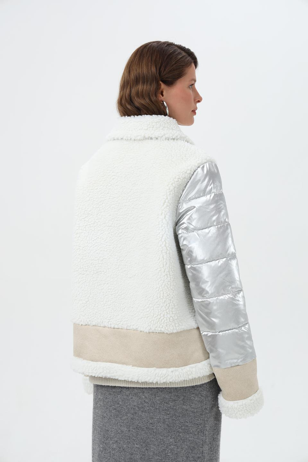 Куртка-косуха Frieda Freddies 3702 бежевый с серебром