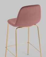 Стул барный Валенсия SN велюр пыльно-розовый золотые ножки 2 шт