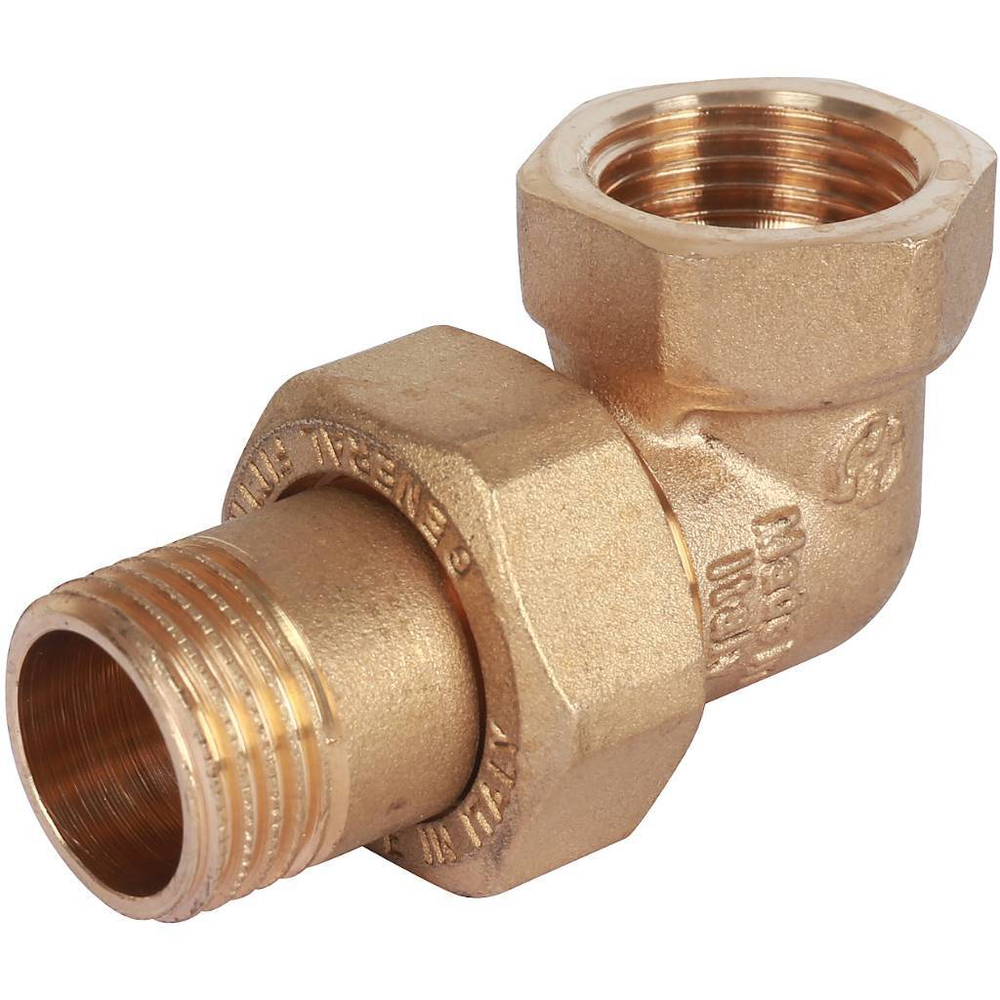 Американка STOUT угловая 1/2" ВР/НР конусное уплотнение (металл по металлу)