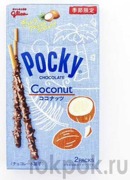 Бисквитные палочки с кокосом Pocky Coconut, 44 гр