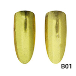Зеркальная втирка для ногтей золото В01