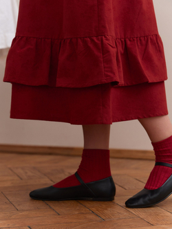 Платье с оборками