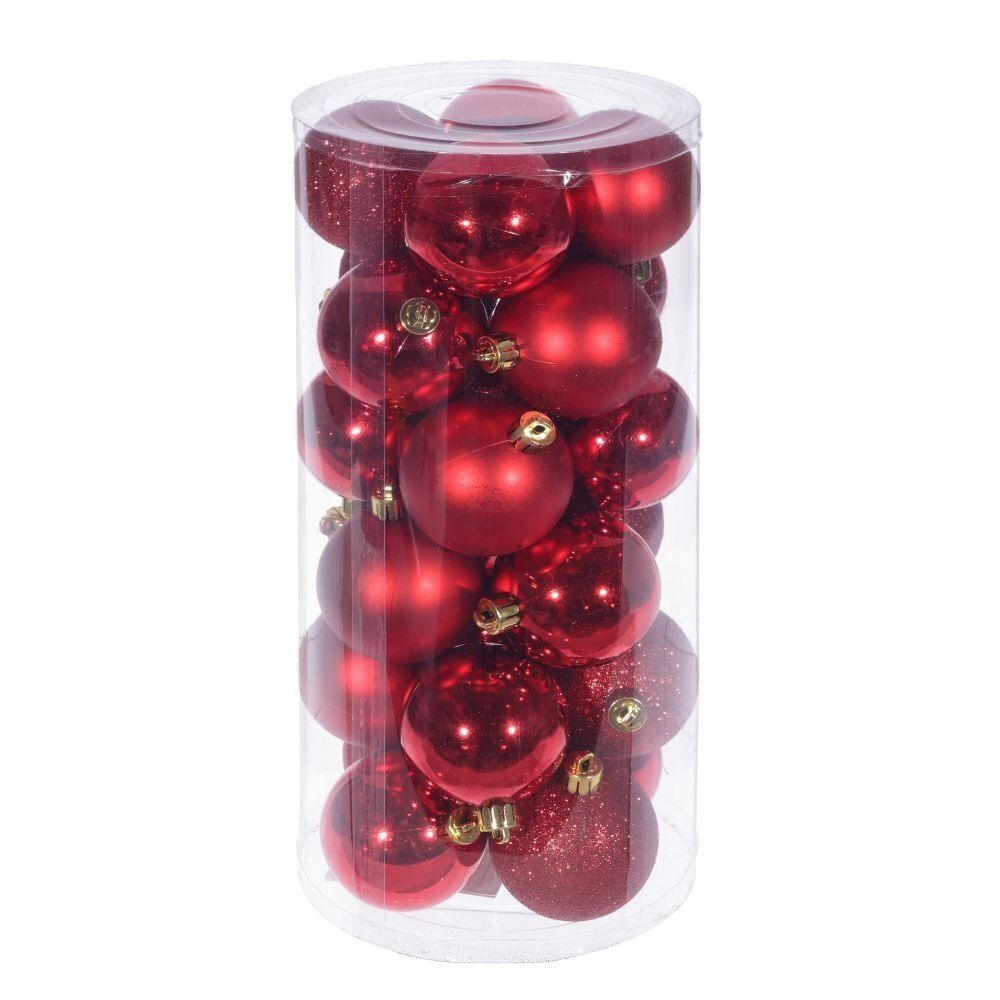 GAEM Набор из 24шт, Украшение новогоднее Шар "Нежное сияние", D 6 см, L6 W6 H7 см