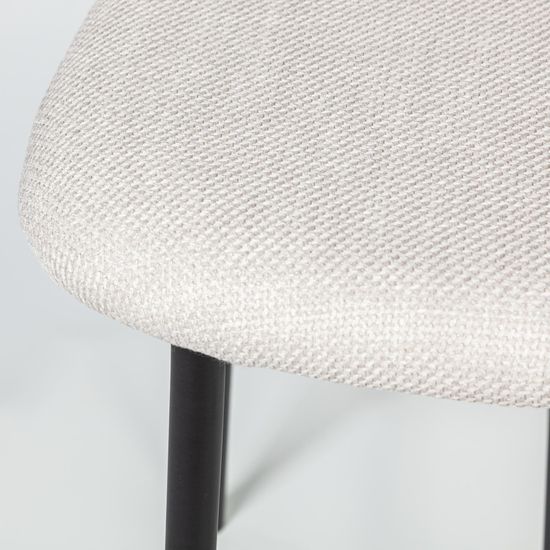 Стул полубарный Adele, ткань, светло-серый