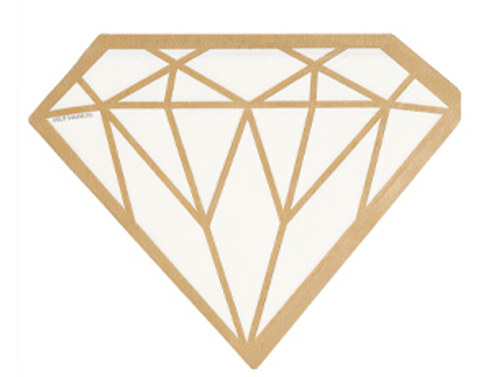 Салфетка фигур СвадьбаLUX Vanil 33см6штG