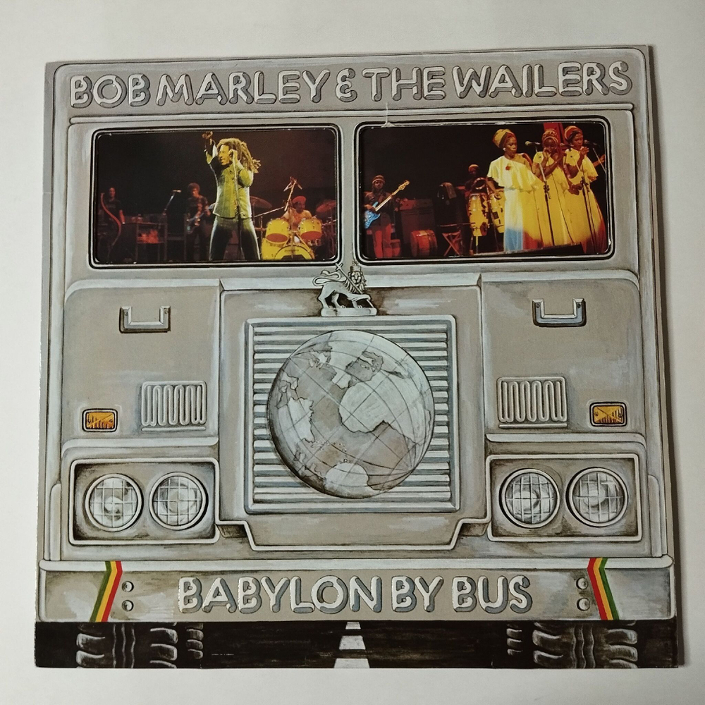 Винтажная виниловая пластинка LP Bob Marley and The Wailers Babylon By Bus (Germany 1978)