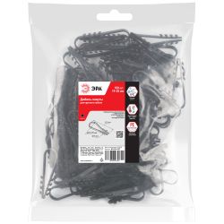 Дюбель хомут ЭРА NO-224-227 для круглого кабеля 19-25 мм чёрный (100 штук)