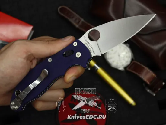 Складной нож Spyderco Manix 2 101GPDBL2 c клинком из стали CPM-S110V, рукоять G10