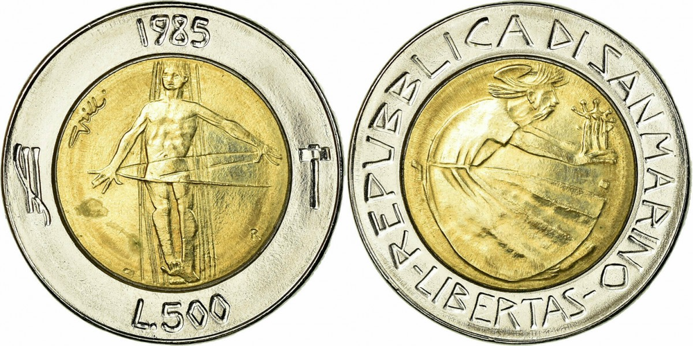 Сан-Марино 500 лир, 1985 Борьба с наркотиками