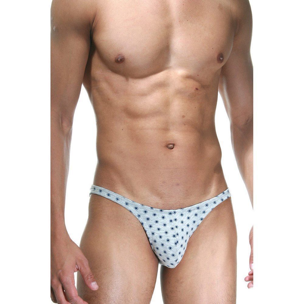 Трусы мужские слипы серые с принтом DARKZONE DZN6430