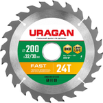 URAGAN Fast 200х32/30мм 24Т, диск пильный по дереву