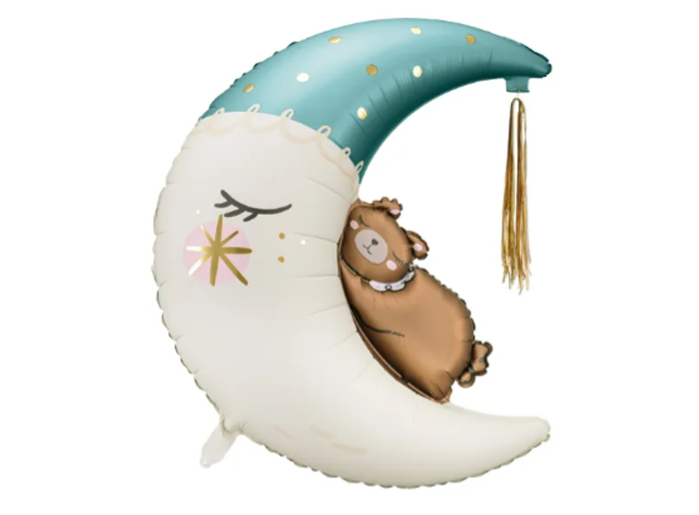 ПД Фигура, Мишка на месяце Голубой, 80*98 см, 1 шт.