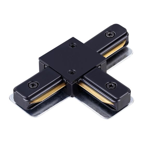 135144 PORT NT22 233 черный Соединитель с токопроводом "T" для однофазного двухжильного шинопровода IP20 220V