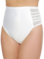 Корсетные трусы-стринги с завышенной талией (Размер: L) (Цвет: бежевый)