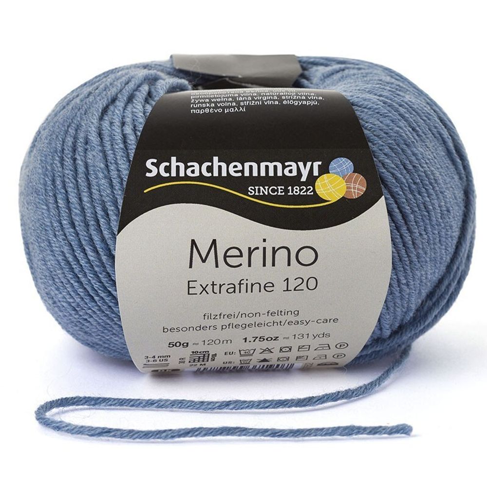 Пряжа Schachenmayr Merino Extrafine 120 (00156)