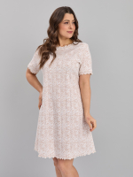 Ночная сорочка Ср-184/ажурмолоко-бежзебра