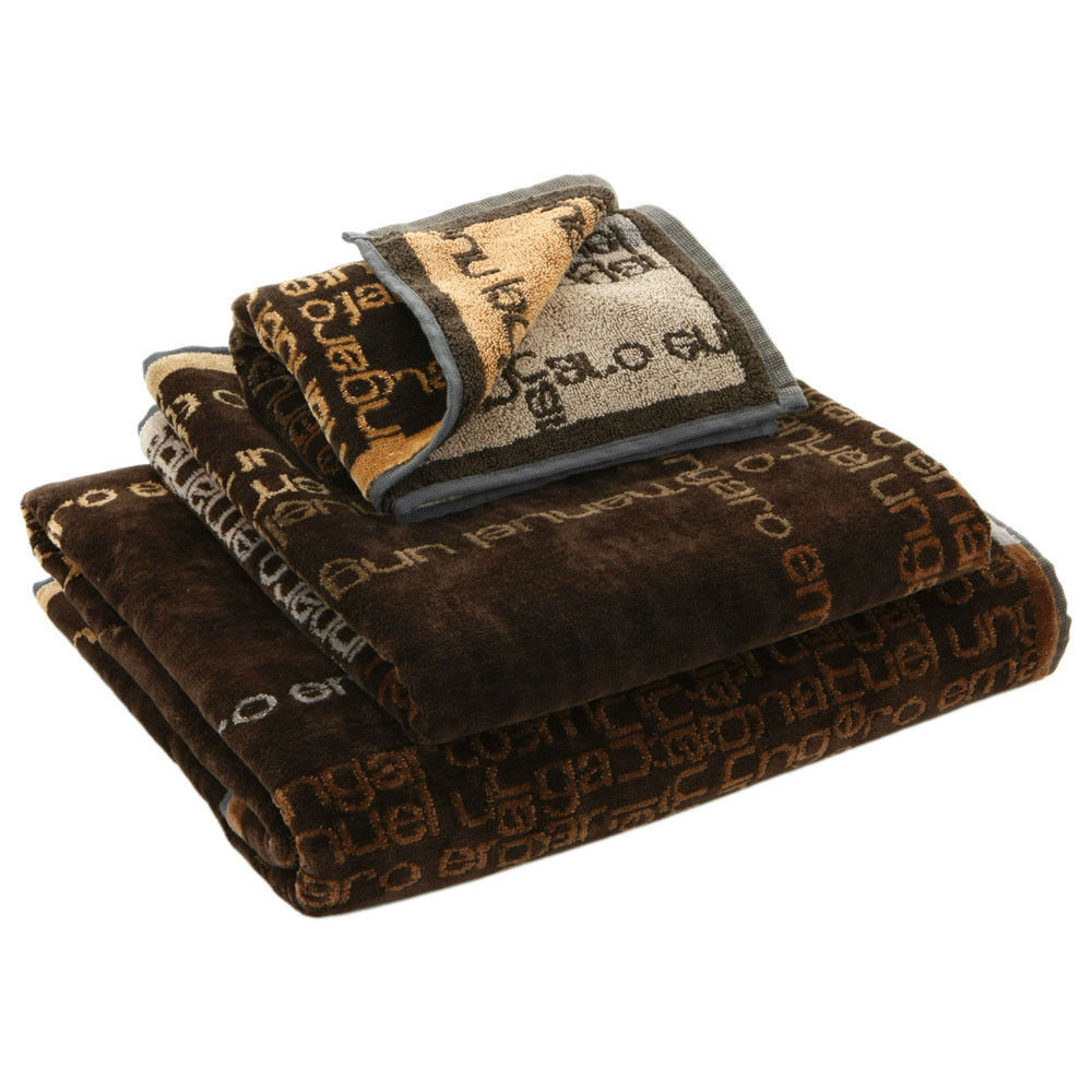 Полотенце 100х150 Emanuel Ungaro Signature черное