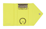 Balenciaga Leather Key Pouch Women"s Yellow