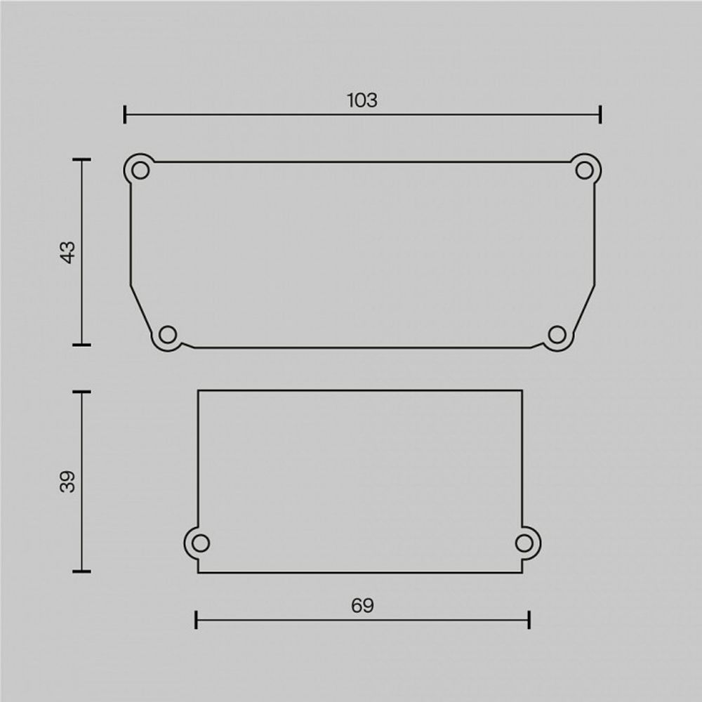 Заглушка для профиля Maytoni ALM012EC ALM012EC-SC-B