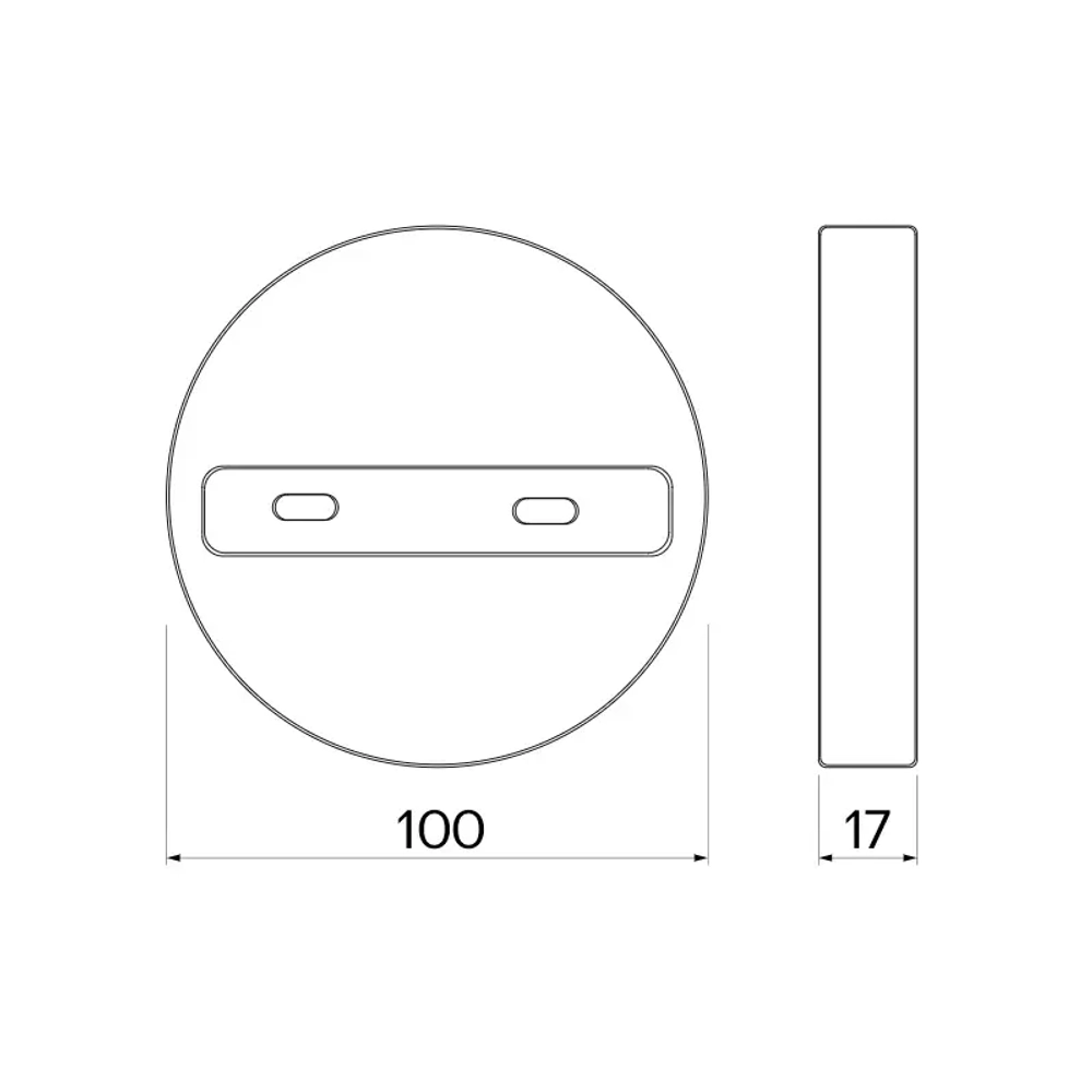 Трек однофазный одноместный Vaes UNI‑M чёрный для трековых светильников