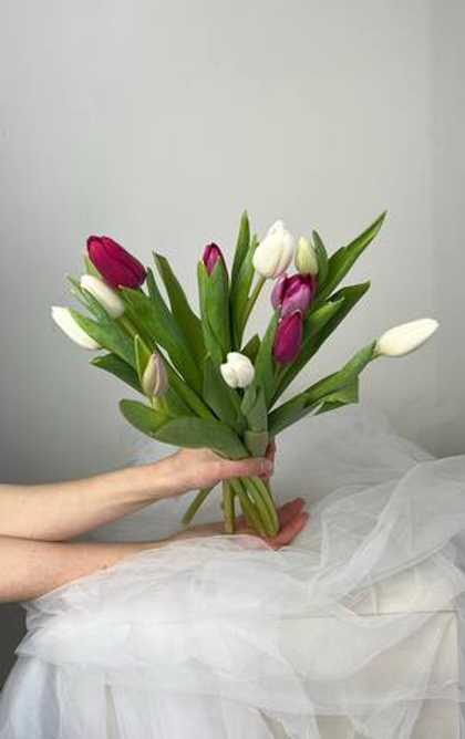 Охапка из 11 тюльпанов