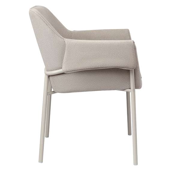 Стул-кресло Luras бежевый шенилл, бежевые ножки