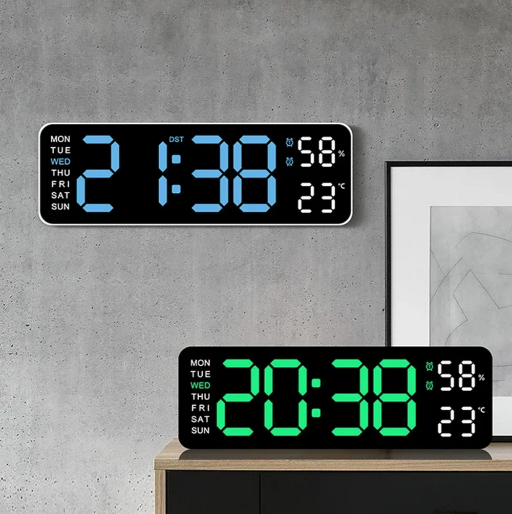 Часы настольные LED MIRROR NO.: 5503 Green&White