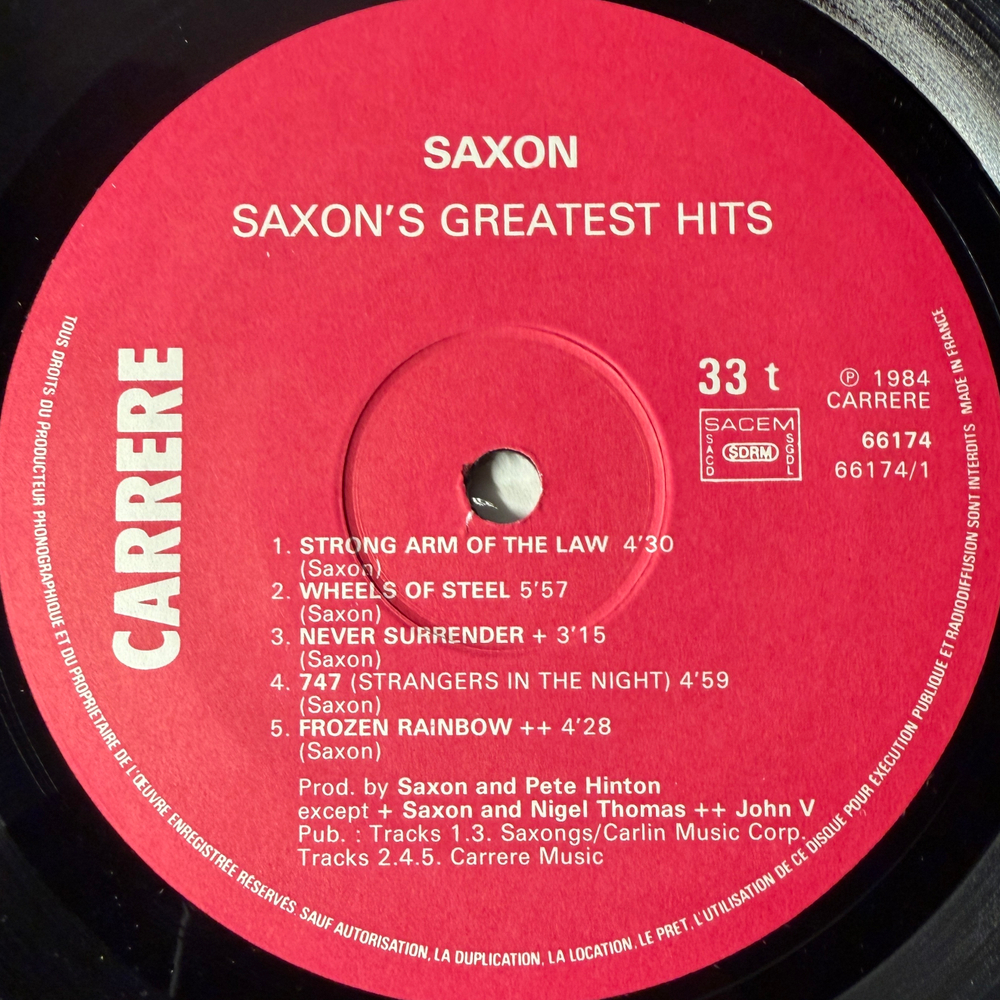 Saxon - Strong Arm Metal (Франция 1984г.)