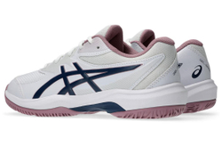 Детские теннисные кроссовки Asics Gel-Game GS - white/independence blue