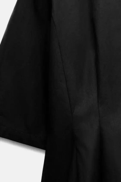 ZARA ТОП С БАСКОЙ — ZW COLLECTION, ЧЕРНЫЙ