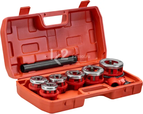 Клупп ручной Ravic RV-362 с набором головок, 1/4″-1 1/4″, 6 шт.