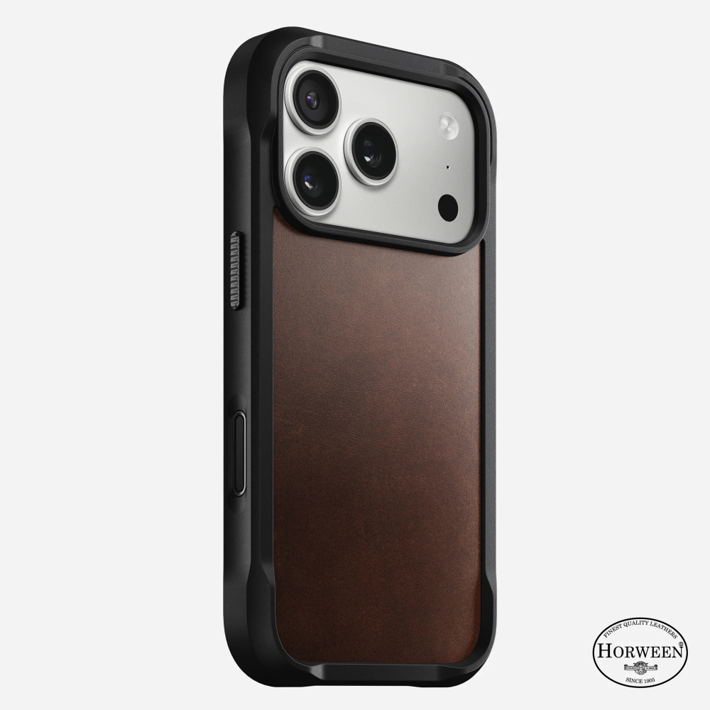 Чехол Nomad Rugged Case horween для iPhone 17 Pro коричневый