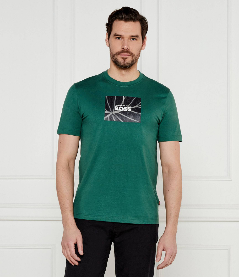 Футболка Te_Injungle BOSS ORANGE - зеленый(50535112)