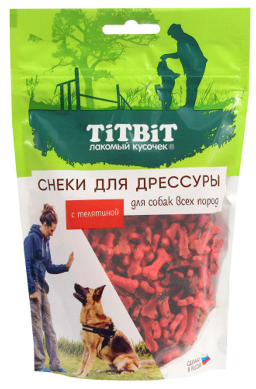 TITBIT Снек для дрессуры собак с телятиной 0,1 кг