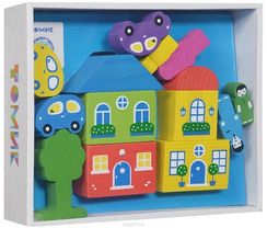 Конструктор "Цветной Городок" синий