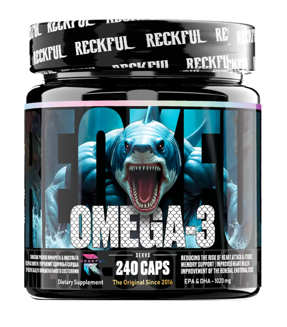 Антиоксидант Reckful Omega-3 240 капсул