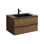 Тумба под раковину Vincea Luka 800 подвесная, 2 выкатных ящика soft-close, T.Oak