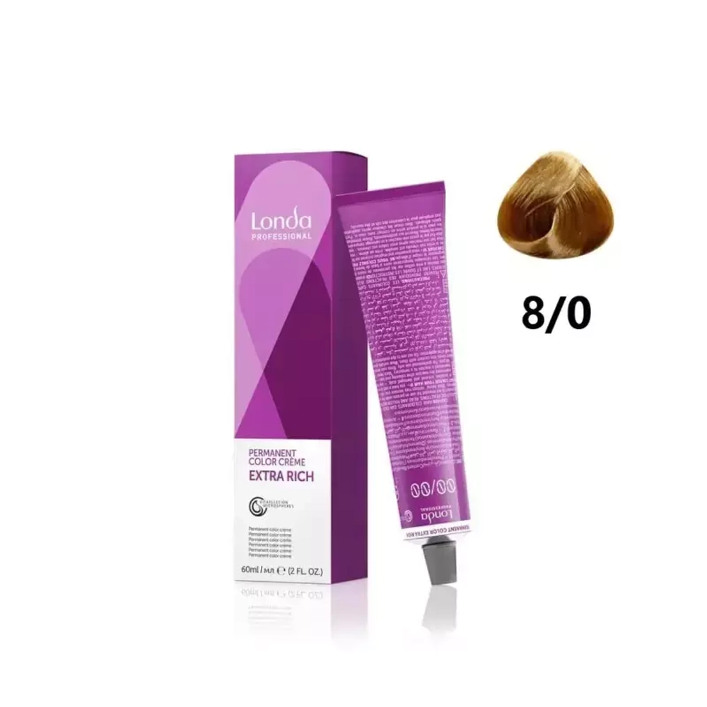 Londa Color стойкая крем-краска, 8/0 светлый блонд, 60мл